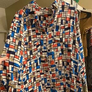 Abstract Flowy Shirt